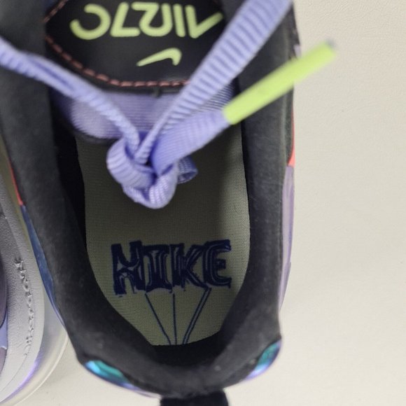 Nike Air Max 270 React Purple Gry Running Women Sneakers Shoes - Picture 9 of 14